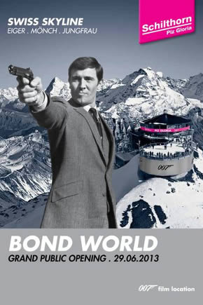 Schilthorn Bond World 007 VIP opening 2013