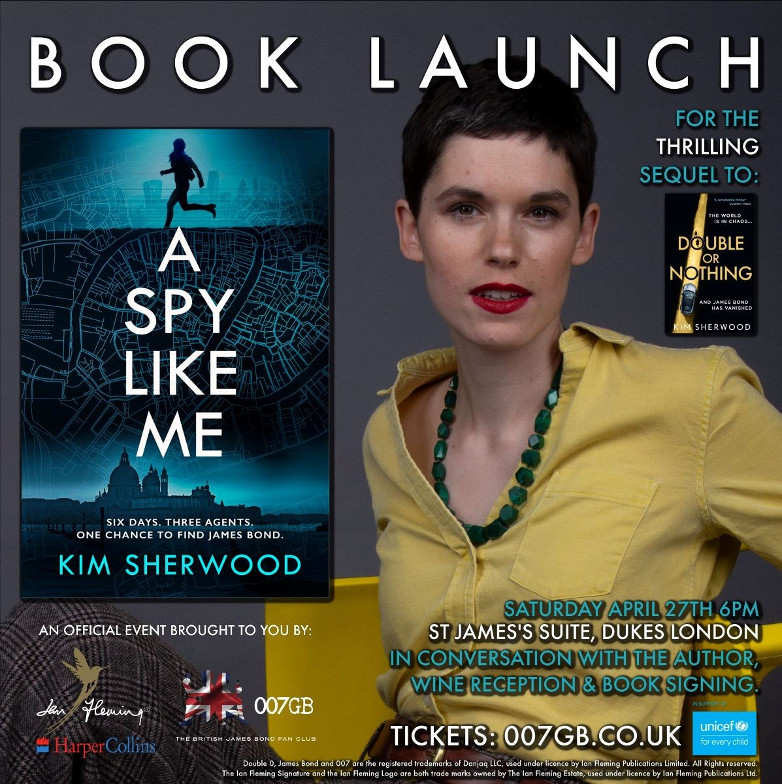 A Spy Like Me, Kim Sherwood, London, Edinburgh