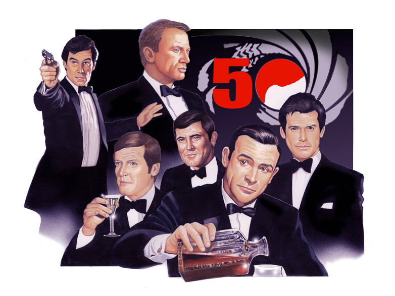 Graham Kennedy James Bond artwork
