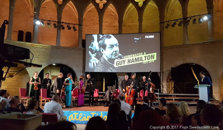 Guy Hamilton hyllning Chamber Film Orchestra Castillo Mallorca
