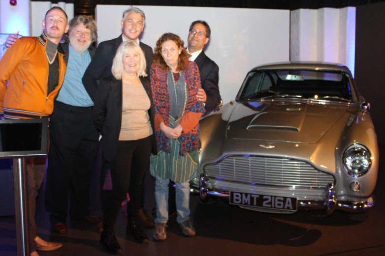 Mark O’Connell, Dave Worrall, Matthew Field, Meg Simmonds, Sally Hibbin and Ajay Chowdhury at Bond in Motion