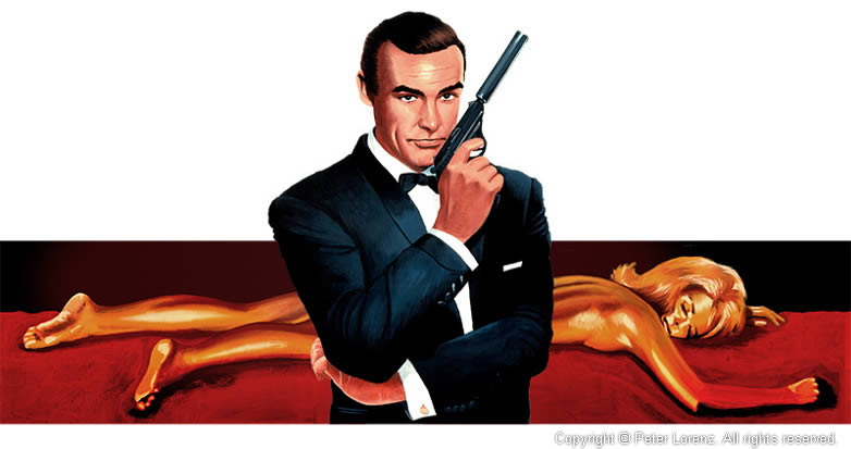 Peter Lorenz Illustrated 007 Goldfinger