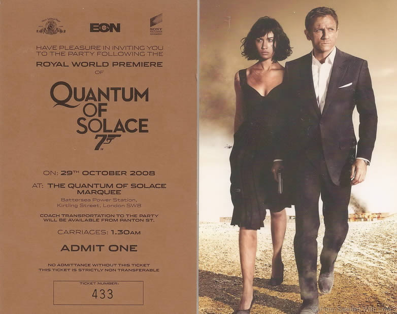 Quantum of Solace London Odeon Leicester Square