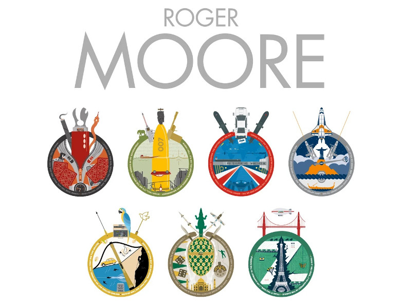 Roger Moore konstverk