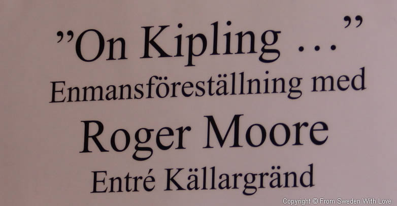 Roger Moore on Rudyard Kipling at Nobel Museum in Stockholm