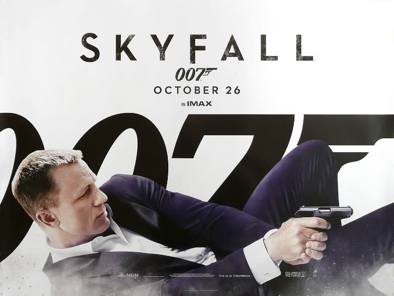 Skyfall quad release poster