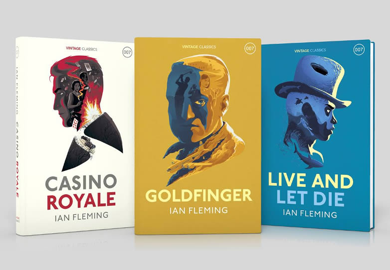 Casino Royale Goldfinger Live and Let Die vintage
