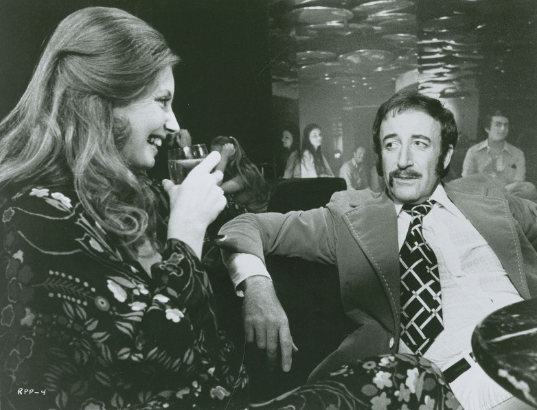 Catherine Schell and Peter Sellers in The Return of the Pink Panther