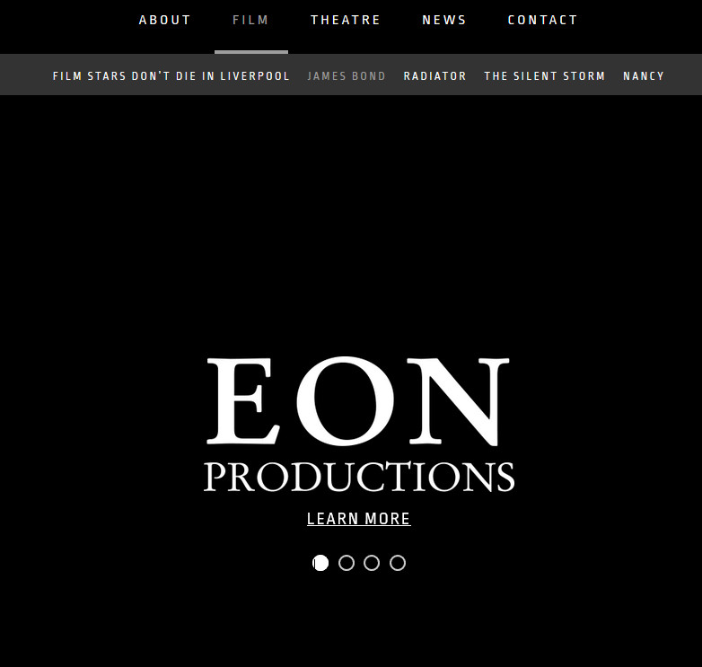 Eon Production official website