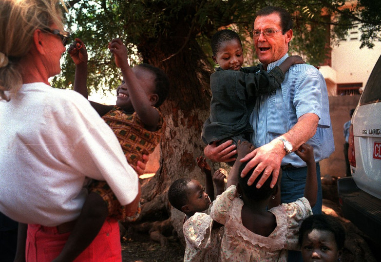 Roger Moore Unicef ambassador