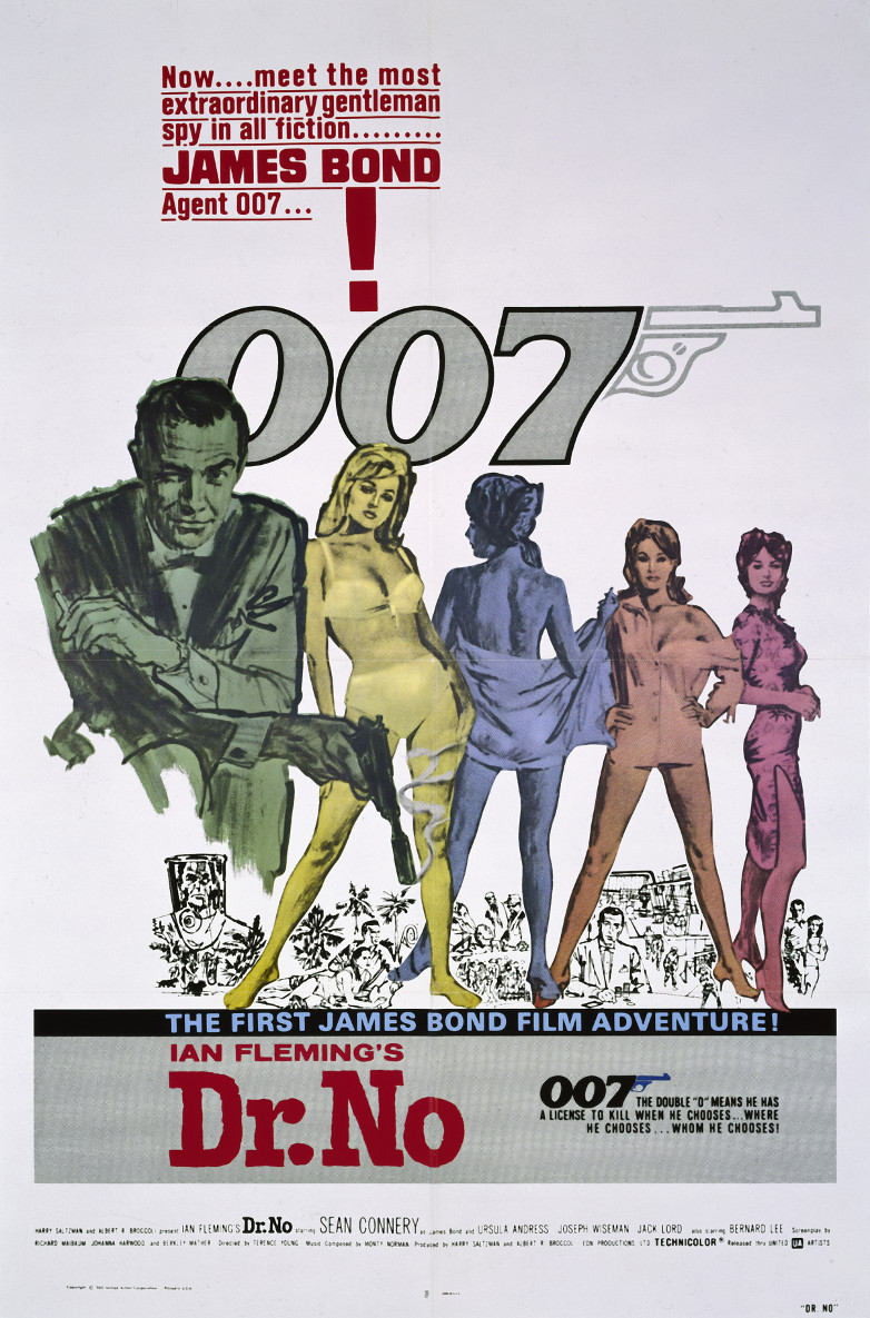 US one sheet poster for Dr. No (1962)