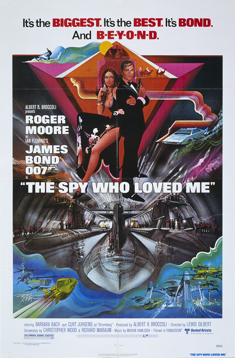 US one-sheet poster for The Spy Who Loved Me 1977