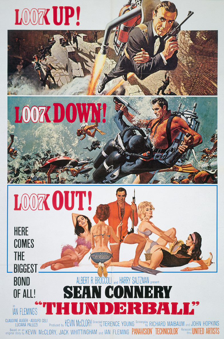 US one sheet poster for Thunderball (1965)