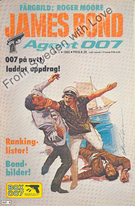 AGENT JAMES BOND 007 no 6 of 8, 1982