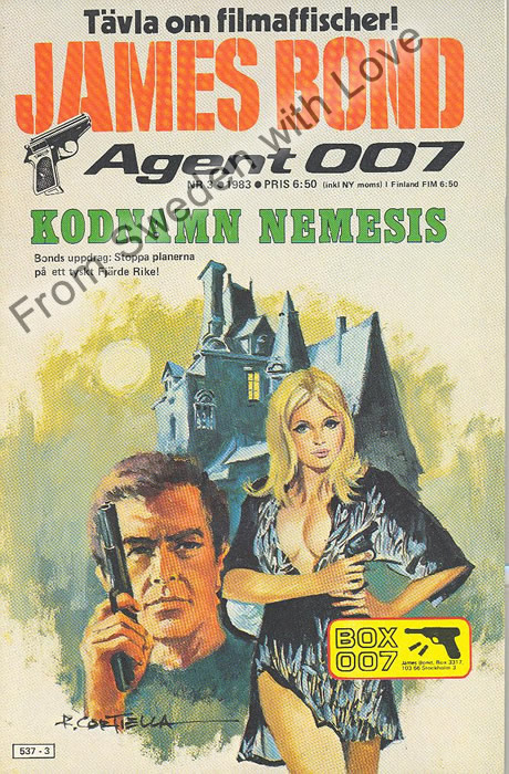 AGENT JAMES BOND 007 no 3 of 8, 1983