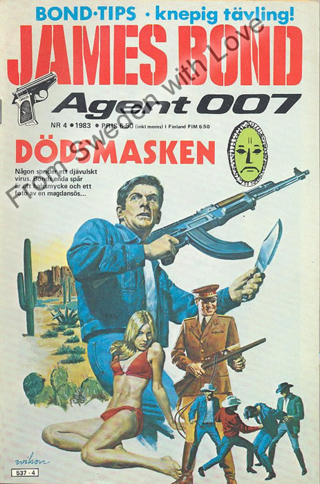 AGENT JAMES BOND 007 no 4 of 8, 1983