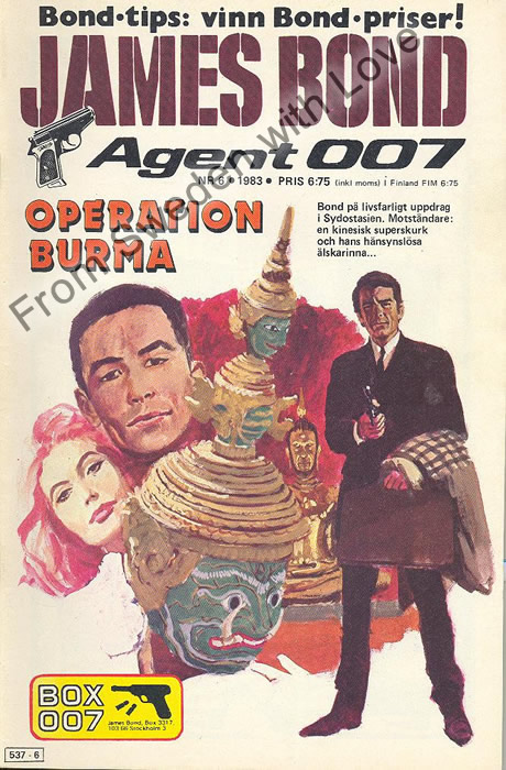 AGENT JAMES BOND 007 no 6 of 8, 1983