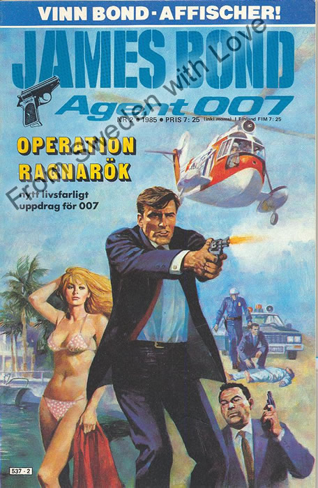 AGENT JAMES BOND 007 no 2 of 8, 1985