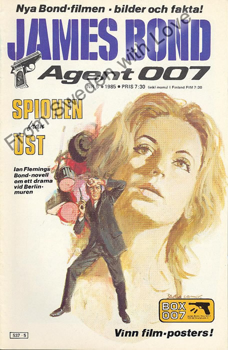 AGENT JAMES BOND 007 no 5 of 8, 1985