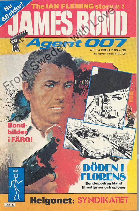AGENT JAMES BOND 007 no 5 of 12, 1986
