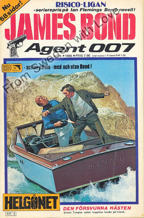 AGENT JAMES BOND 007 no 6 of 12, 1986