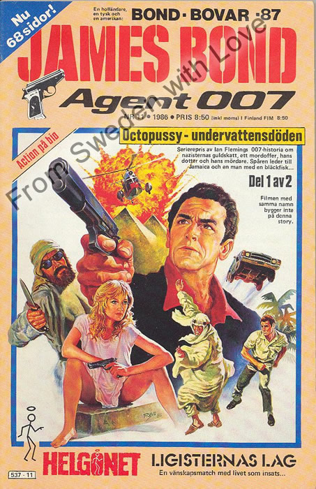 AGENT JAMES BOND 007 no 11 of 12, 1986