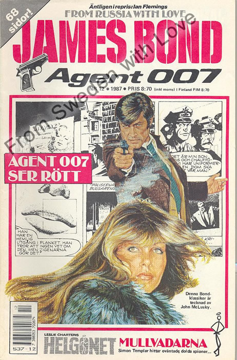 AGENT JAMES BOND 007 no 12 of 12, 1987