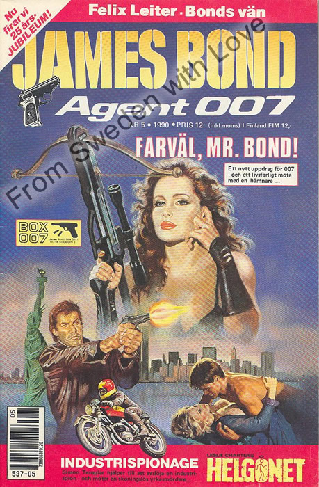 AGENT JAMES BOND 007 no 5 of 12, 1990