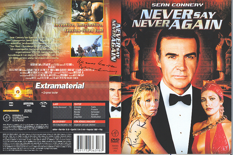 Never Say Never Again (1983) region 2