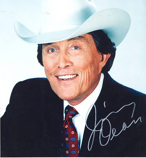 Jimmy Dean Signed 10x8 inch photo