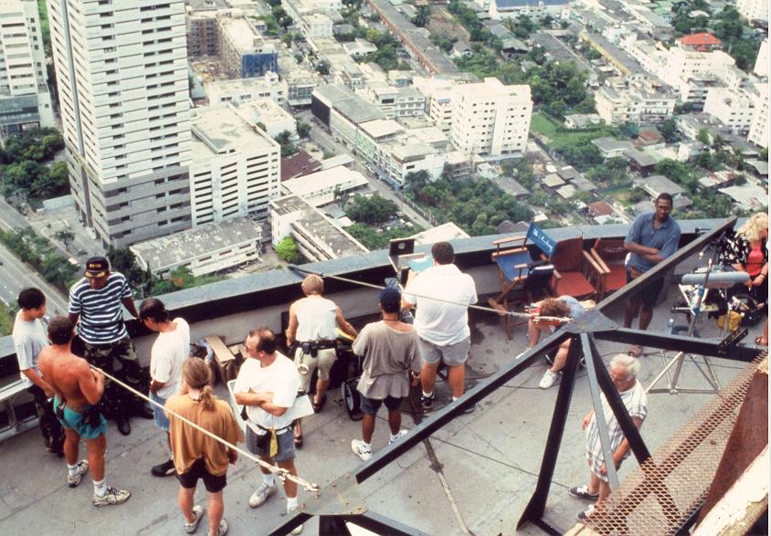 Behind the scenes on roof in Thailand 10407, photo taken by George Whitear