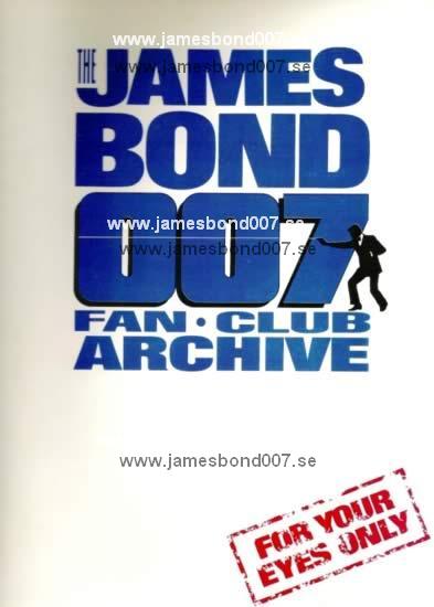 James Bond 007 Fan Club Archive Original version