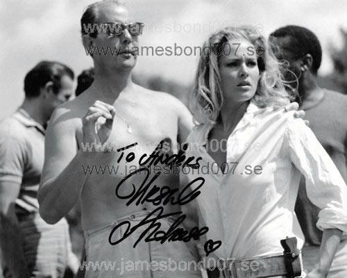 Ursula Andress, pictured with Terence Young Colour edition