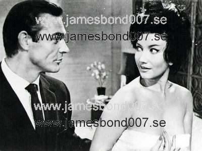 Sir Sean Connery and Zena Marshall Black and white