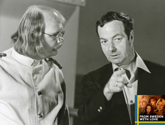 Guy Hamilton and Putter Smith on the set of Diamonds Are Forever