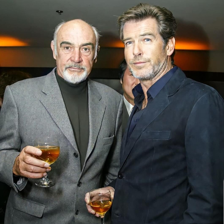 Sean Connery and Pierce Brosnan