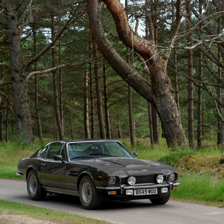 The Aston Martin V8 Vantage model in No Time To Die