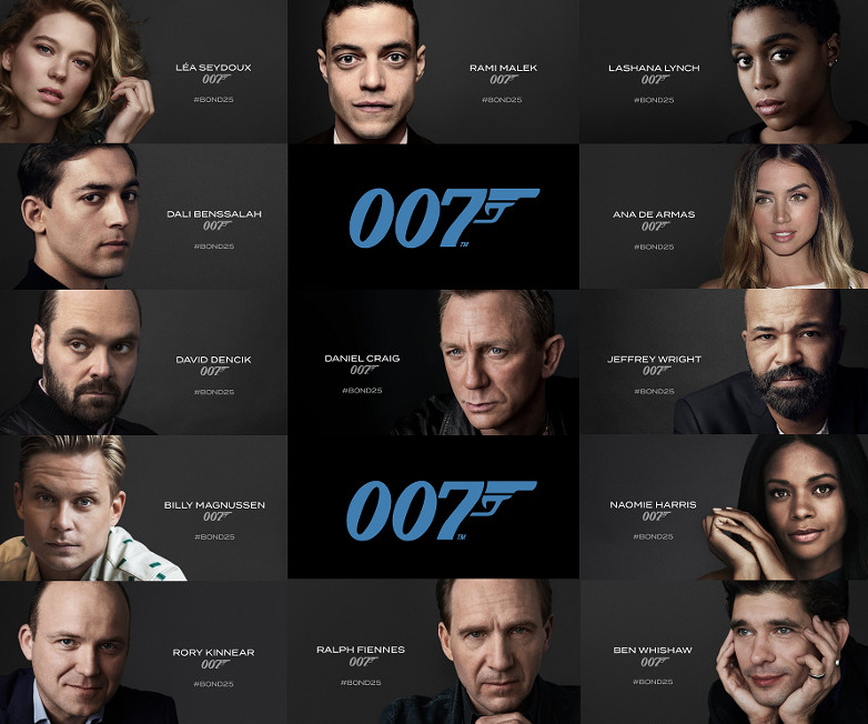 Alla Bond 25 actors skådespelare