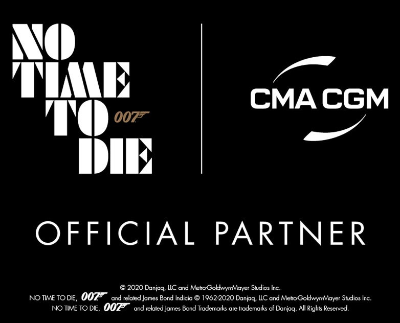 CMA CGM official No Time To Die partner