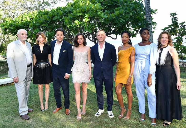 Bond 25 cast members at Goldeneye in Jamaica