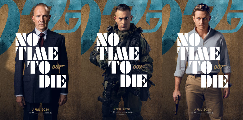 Ralph Fiennes as M, Dali Benssalah as Primo and Billy Magnussen as Logan Ash in No Time To Die