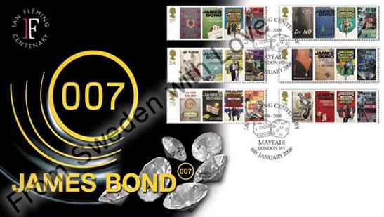 James bond stamps 1