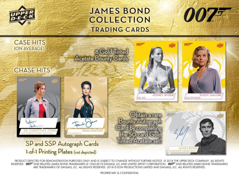 Sean Connery James Bond Trading 007 Cards Upper Deck