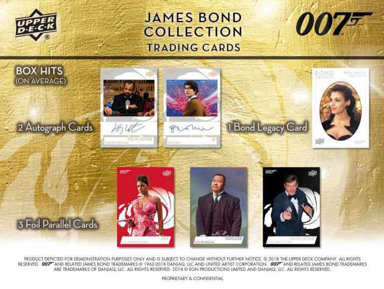 Roger Moore James Bond Trading 007 Cards Upper Deck