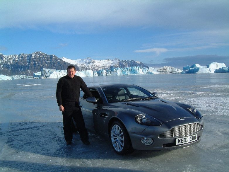 Jim Dowdall in Iceland for Die Another Day 2002
