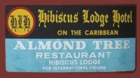 Almond Tree, restaurant, Jamaica, logo, 1989