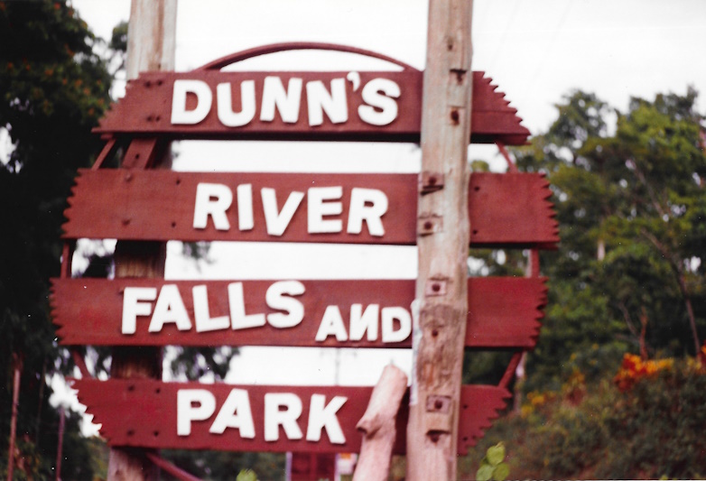 Dunn’s River Falls, Jamaica, sign, 1989