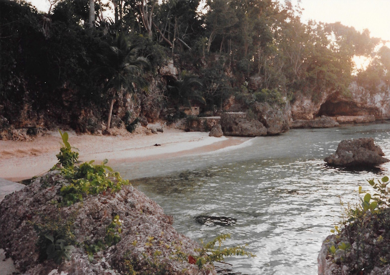 Fleming Beach, Goldeneye, Jamaica, 1989