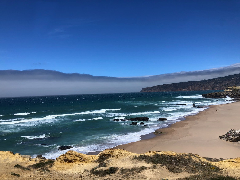 Guincho beach - site of On Her Majesty’s iconic pre-credits fight sequence