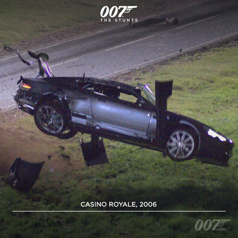 Aston Martin film stunt